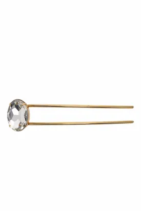 Gemma Crystal Antique Gold Hair Pin