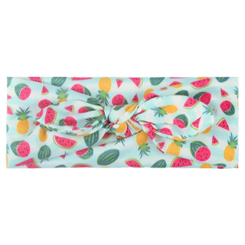 Girls Wide Fruit Print Headband