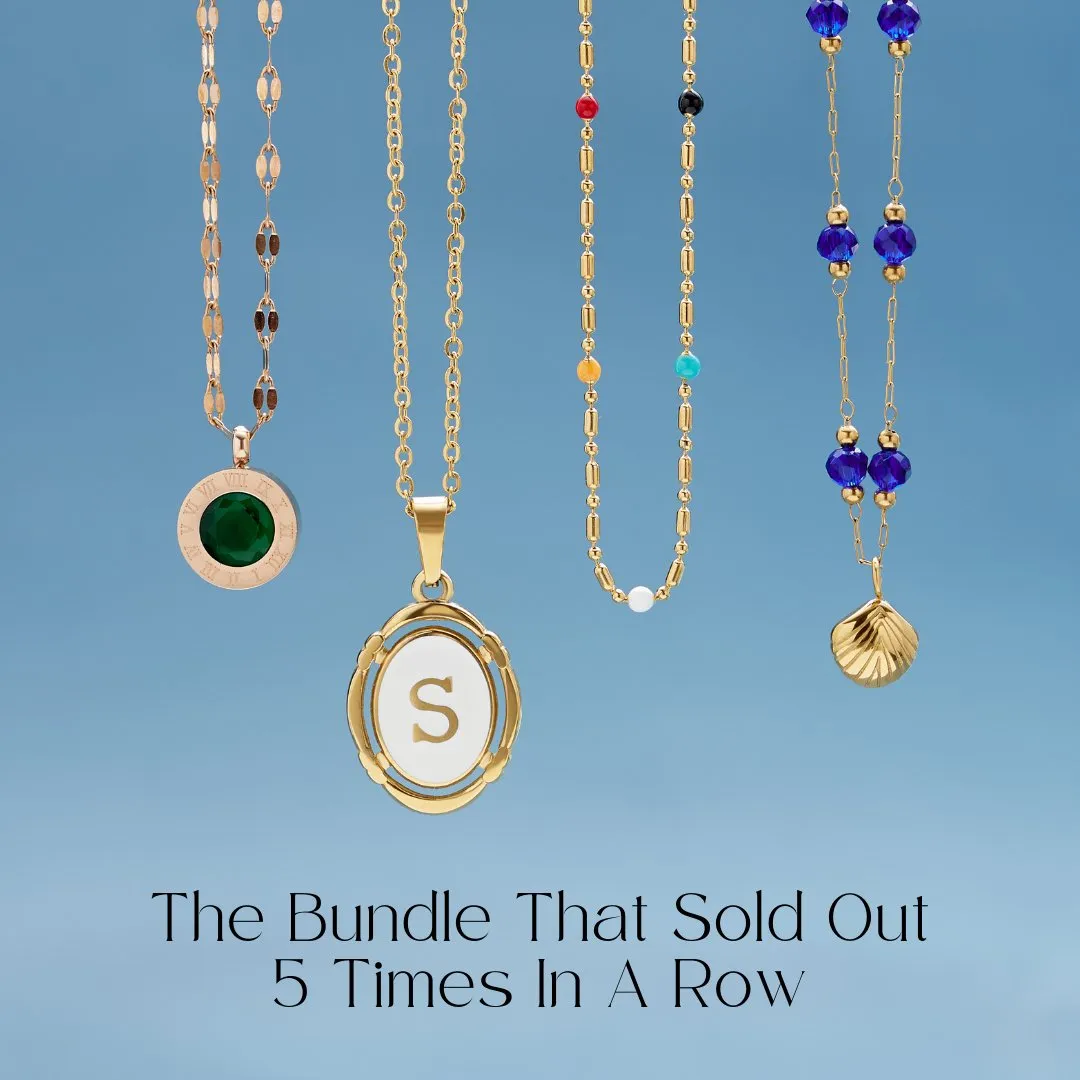 Gold Necklaces - Any 5 Pieces Bundle Deal