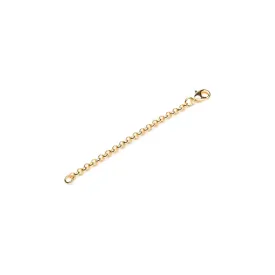 Gold Plated 3 inch Rolo Chain Necklace Extender