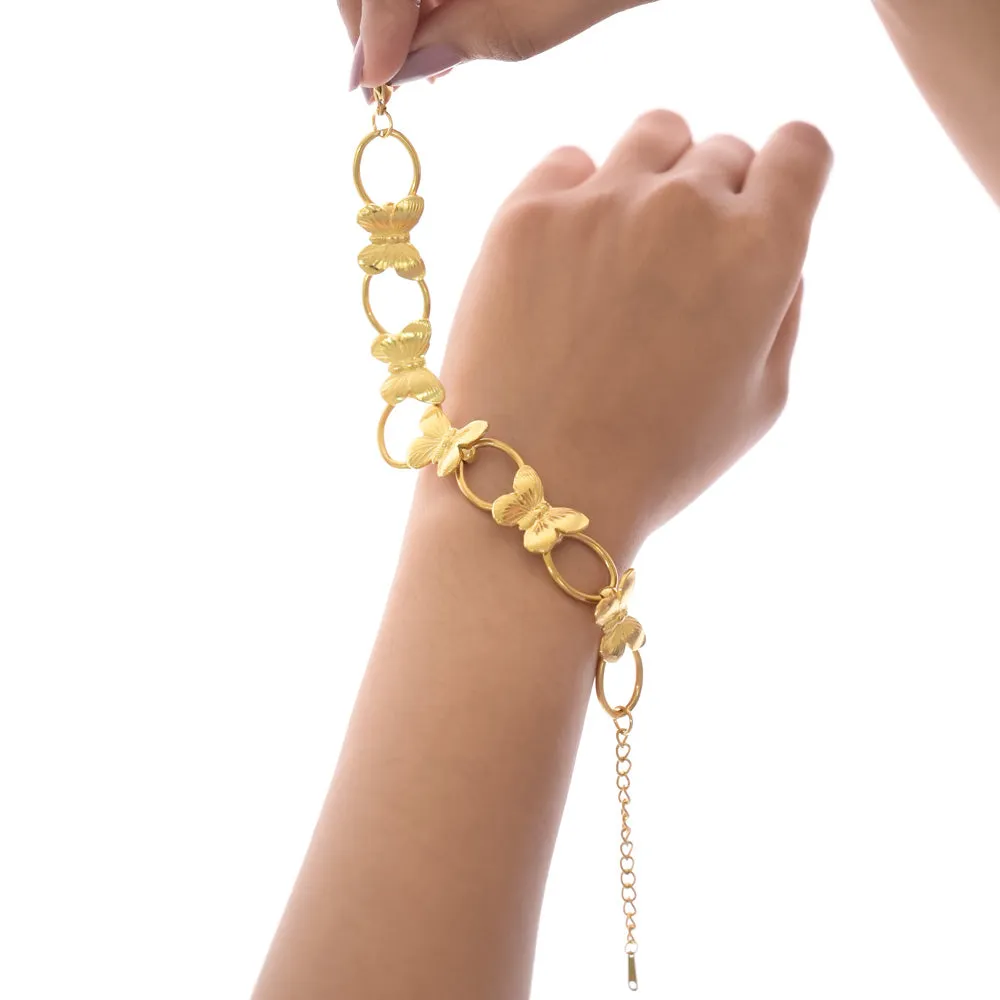 Golden Flutter Harmony Bracelet