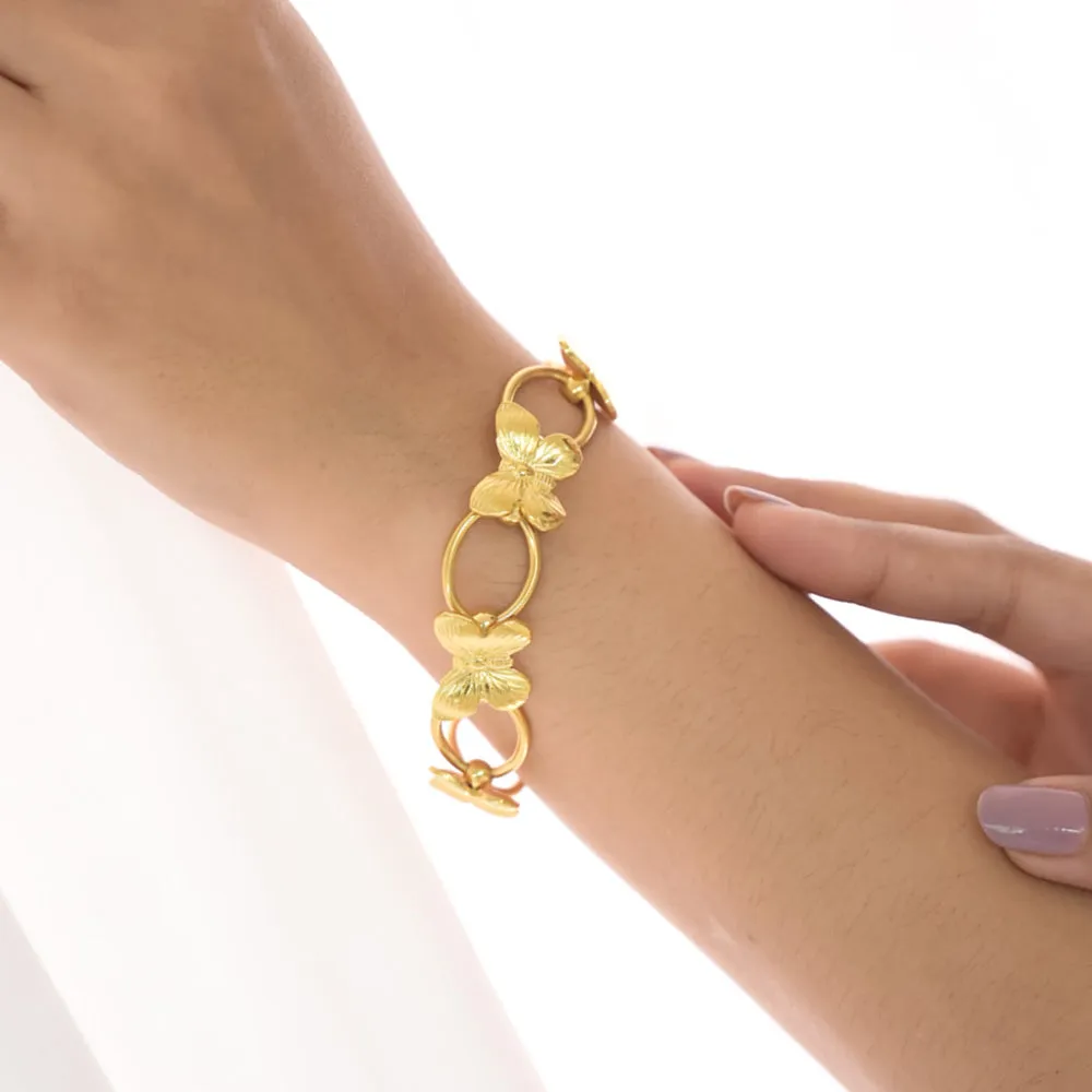 Golden Flutter Harmony Bracelet