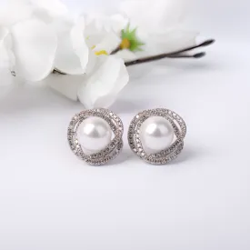 G.Silver Pearl Earring.