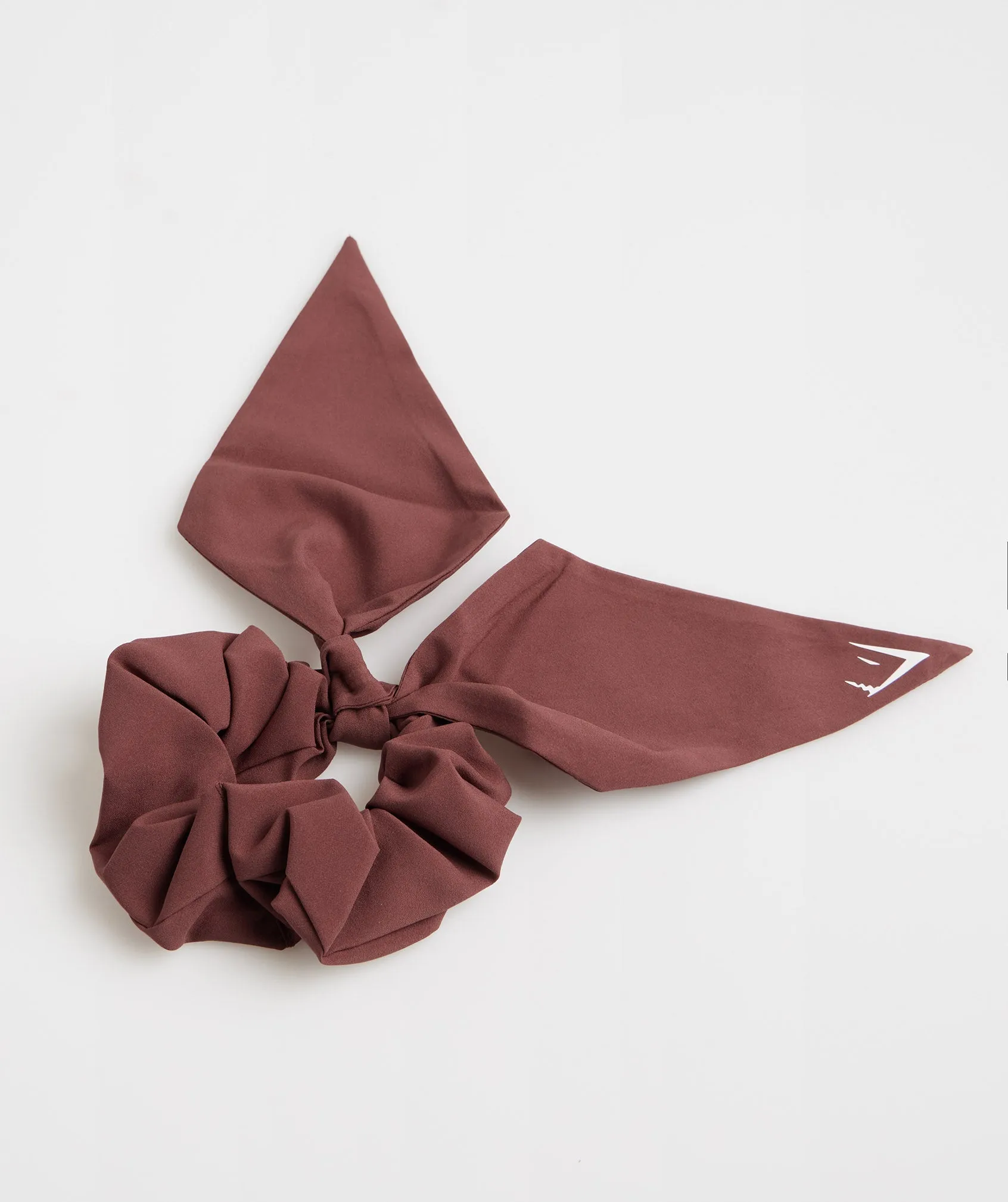 Gymshark Bow Scrunchie - Cherry Brown