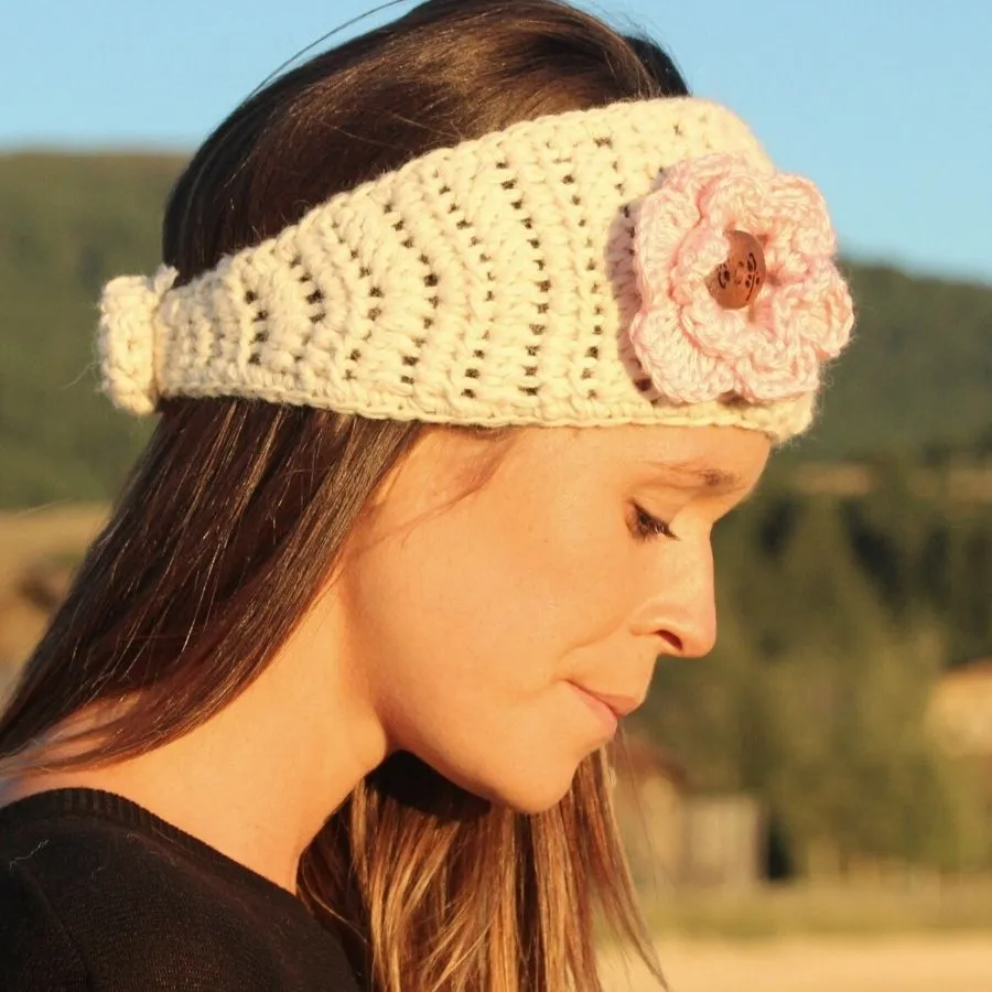 Handmade Headband with Flower