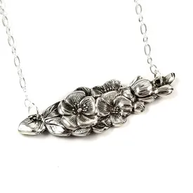 Harlequin Apple Blossom Spoon Bar Necklace