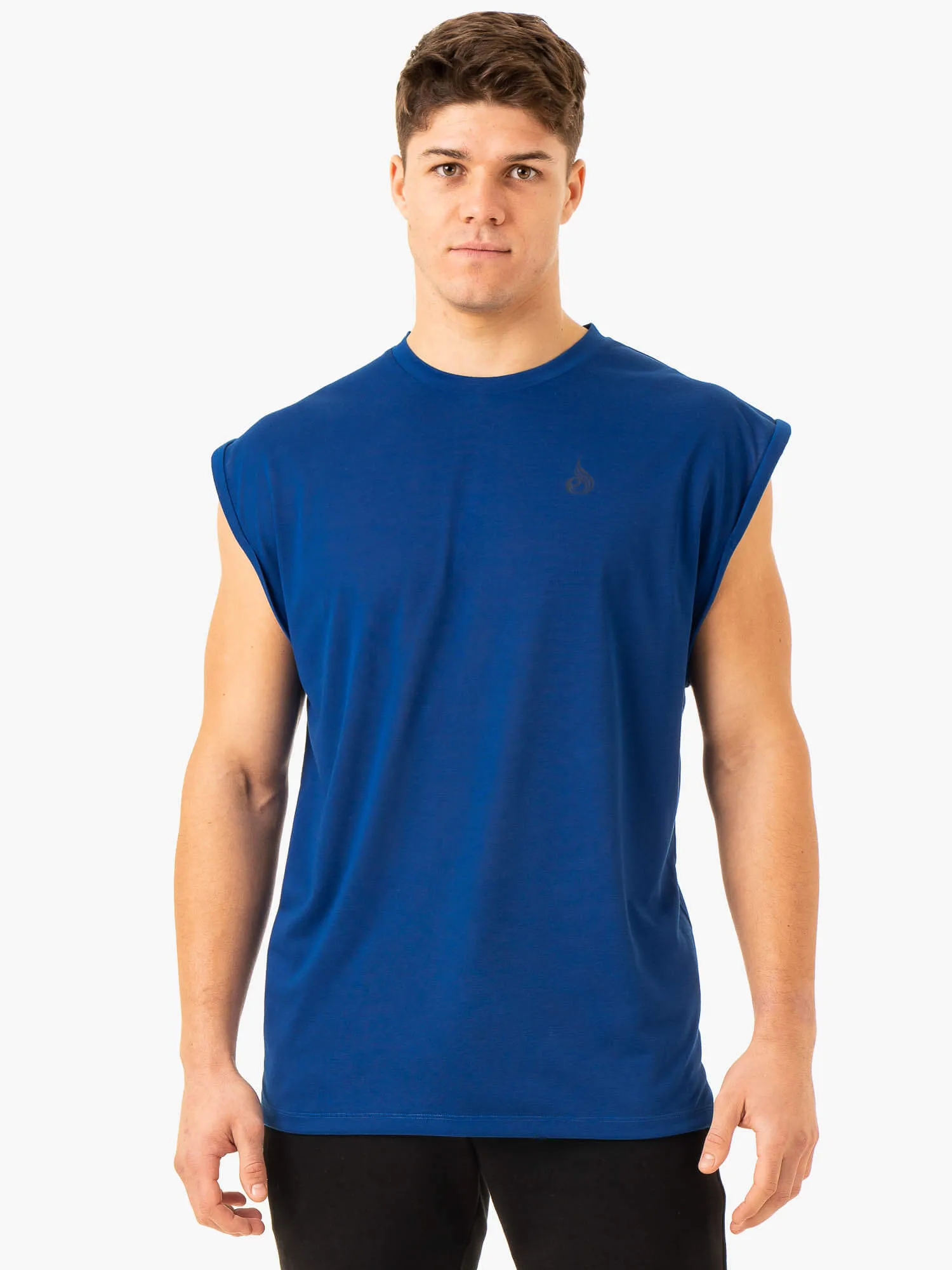 Heritage Wide Cut Tank - Cobalt Blue