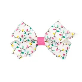 Holiday themed grosgrain bows(Pink Christmas)