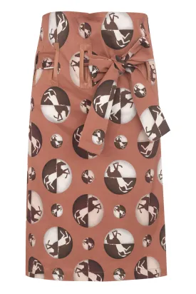 Horse Pois Long Skirt