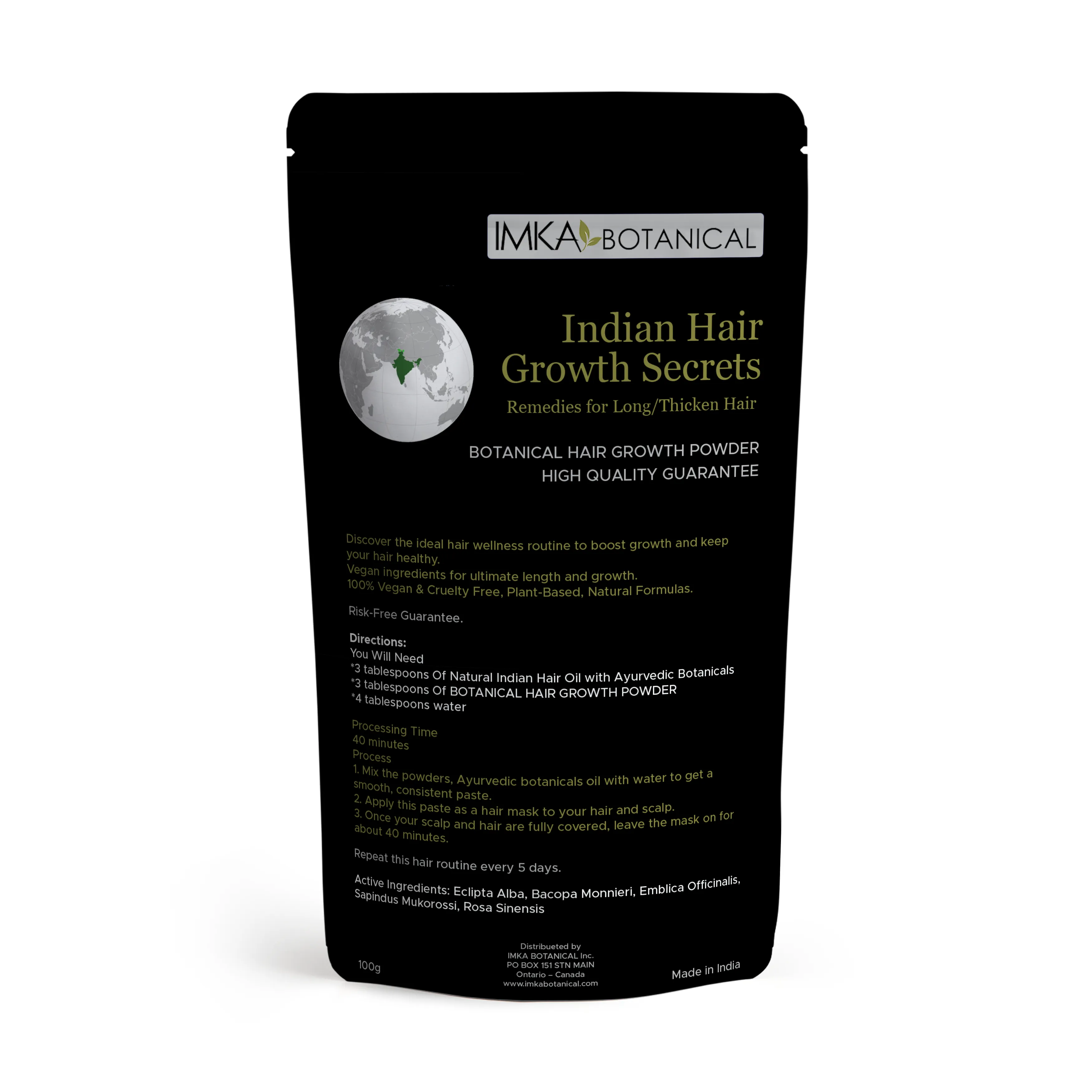 Indian Hair growth secret , Herbal powders for Hair