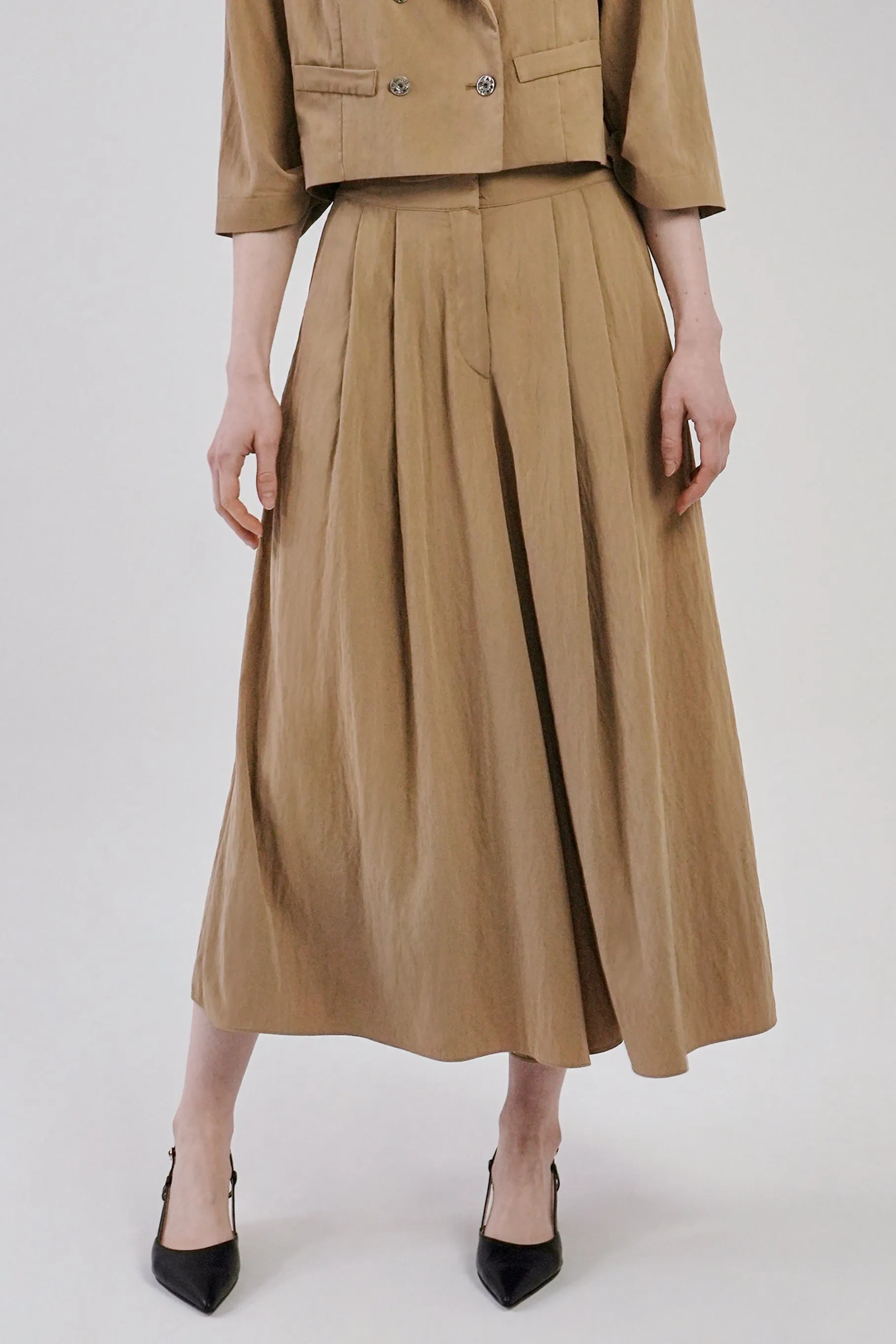 Karina Wide Pants, Brown