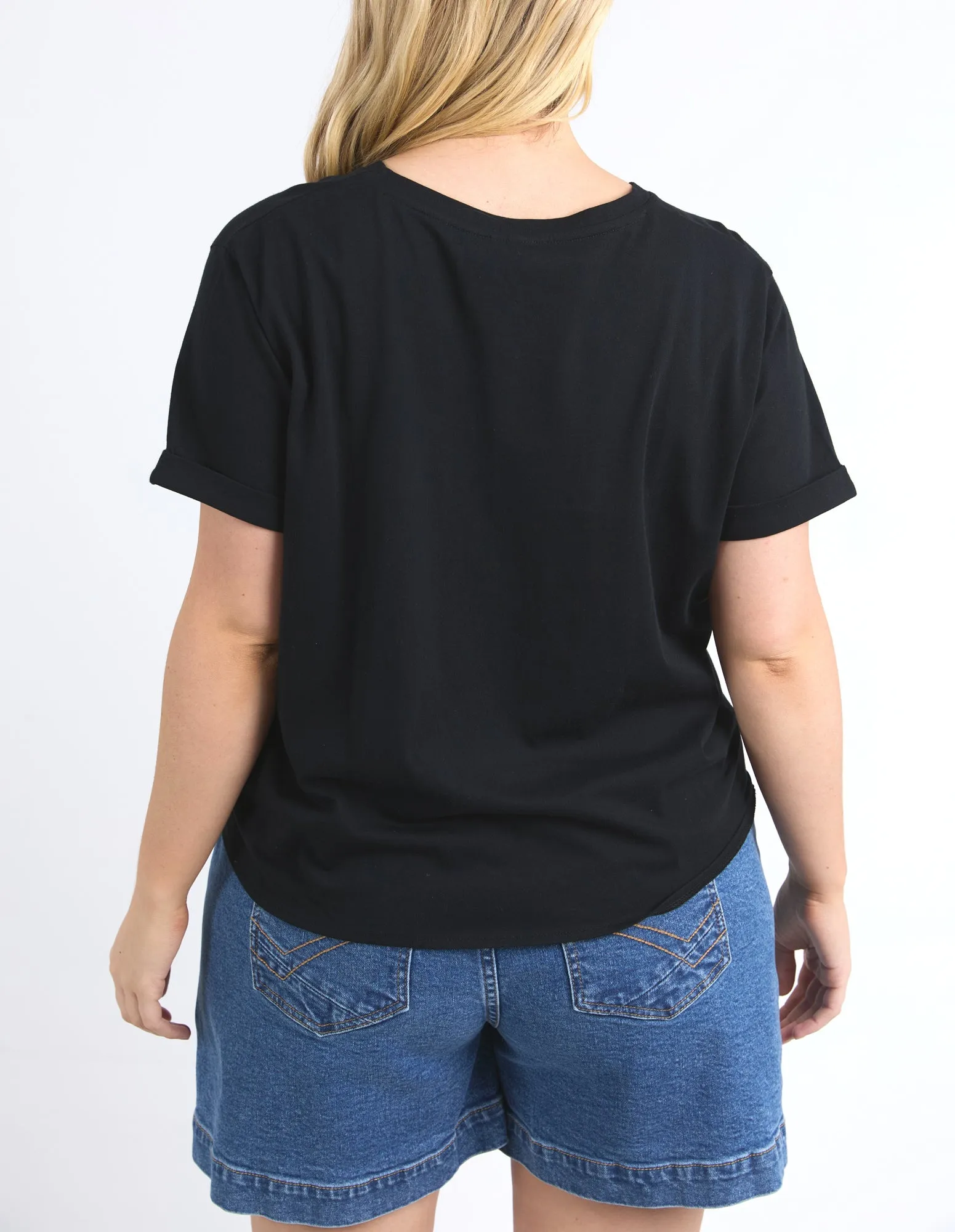 Knot Short Sleeve Tee Black