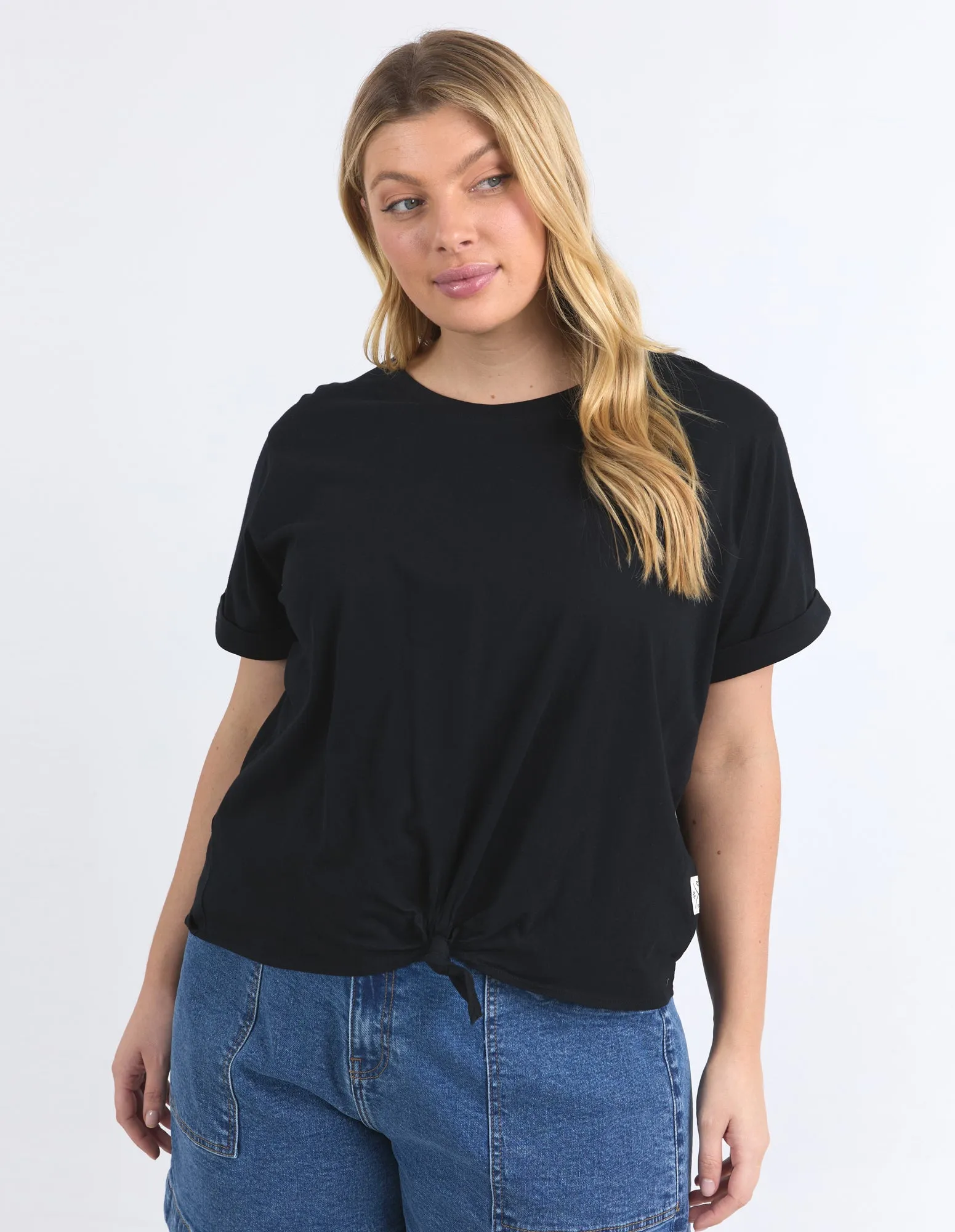 Knot Short Sleeve Tee Black