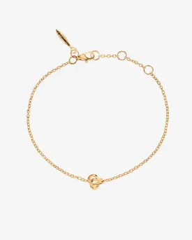 Le Knot drop bracelet gold