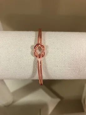 Love Knot Cuff Bracelet-Rose Gold