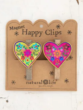 Magnet Bag Clips, Set of 2 - Heart