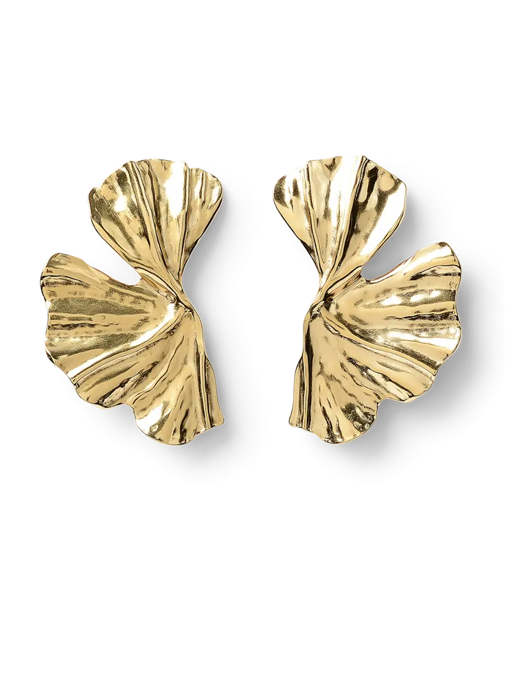 Magnolia Gold Floral Earrings