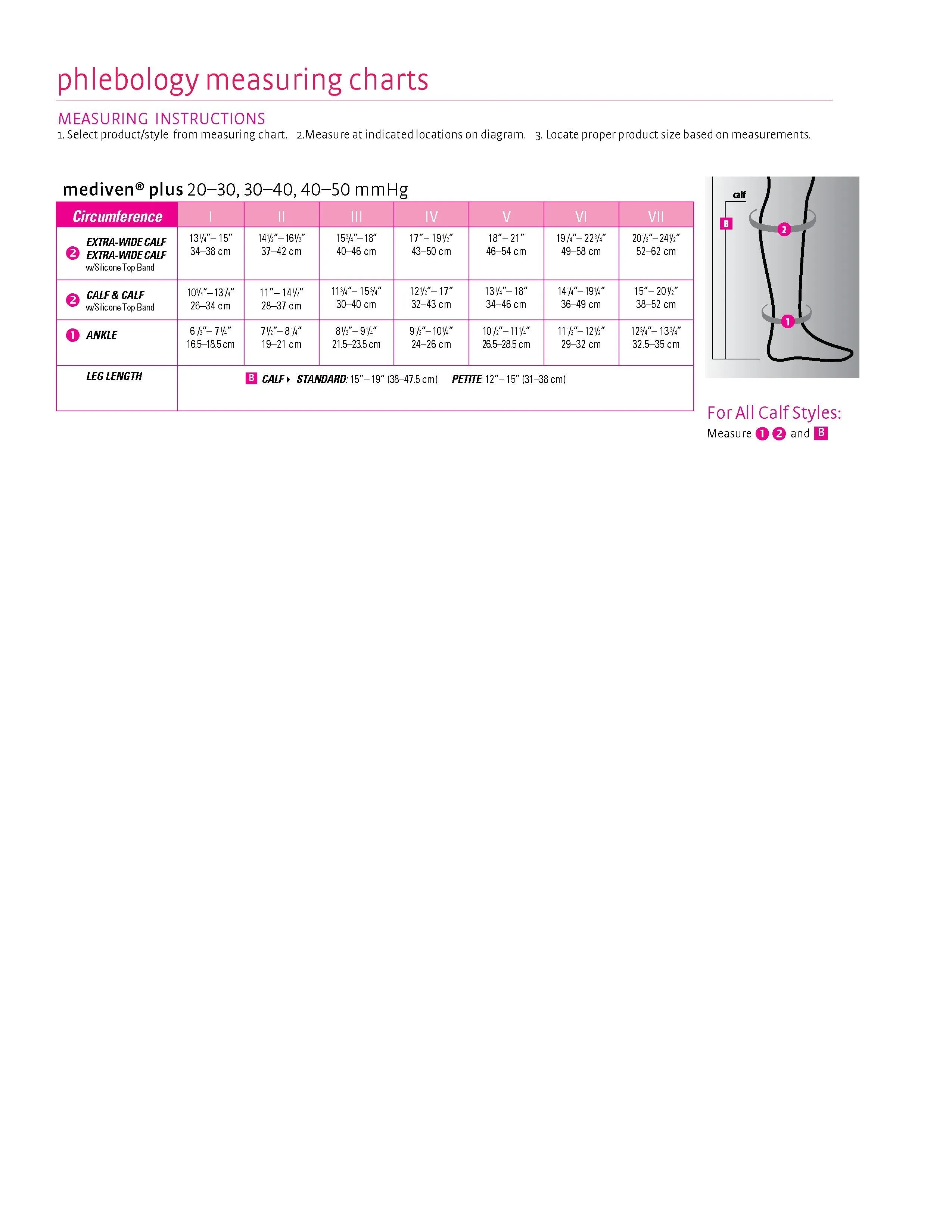 mediven plus, 30-40 mmHg, Calf High, Open Toe