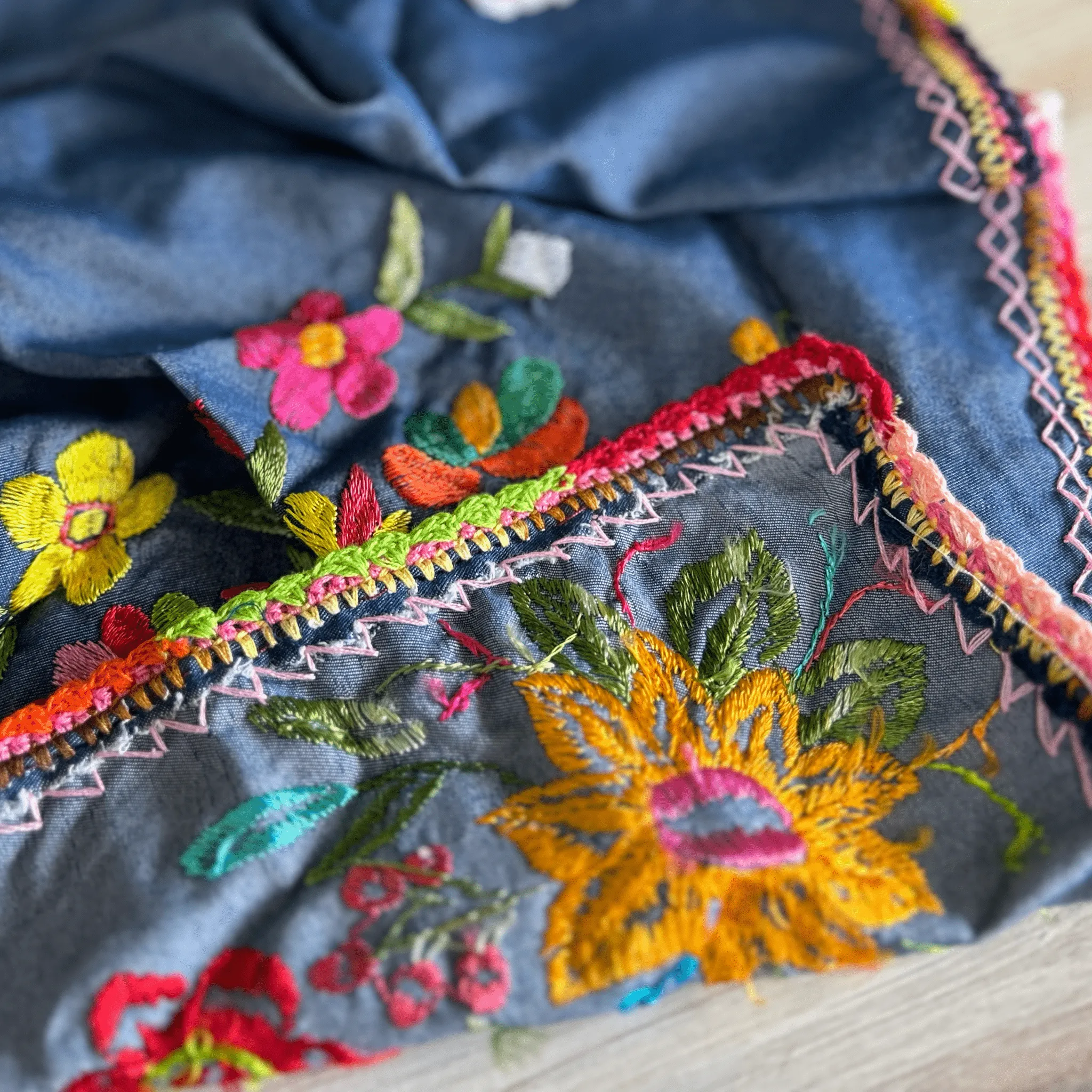 Mexican Embroidered Bandana