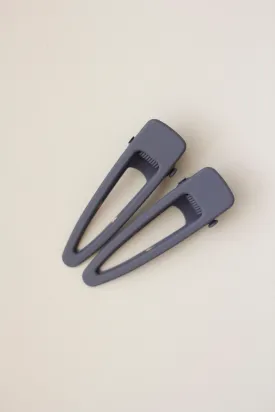 Mini Matte Clip Set of 2 - Charcoal