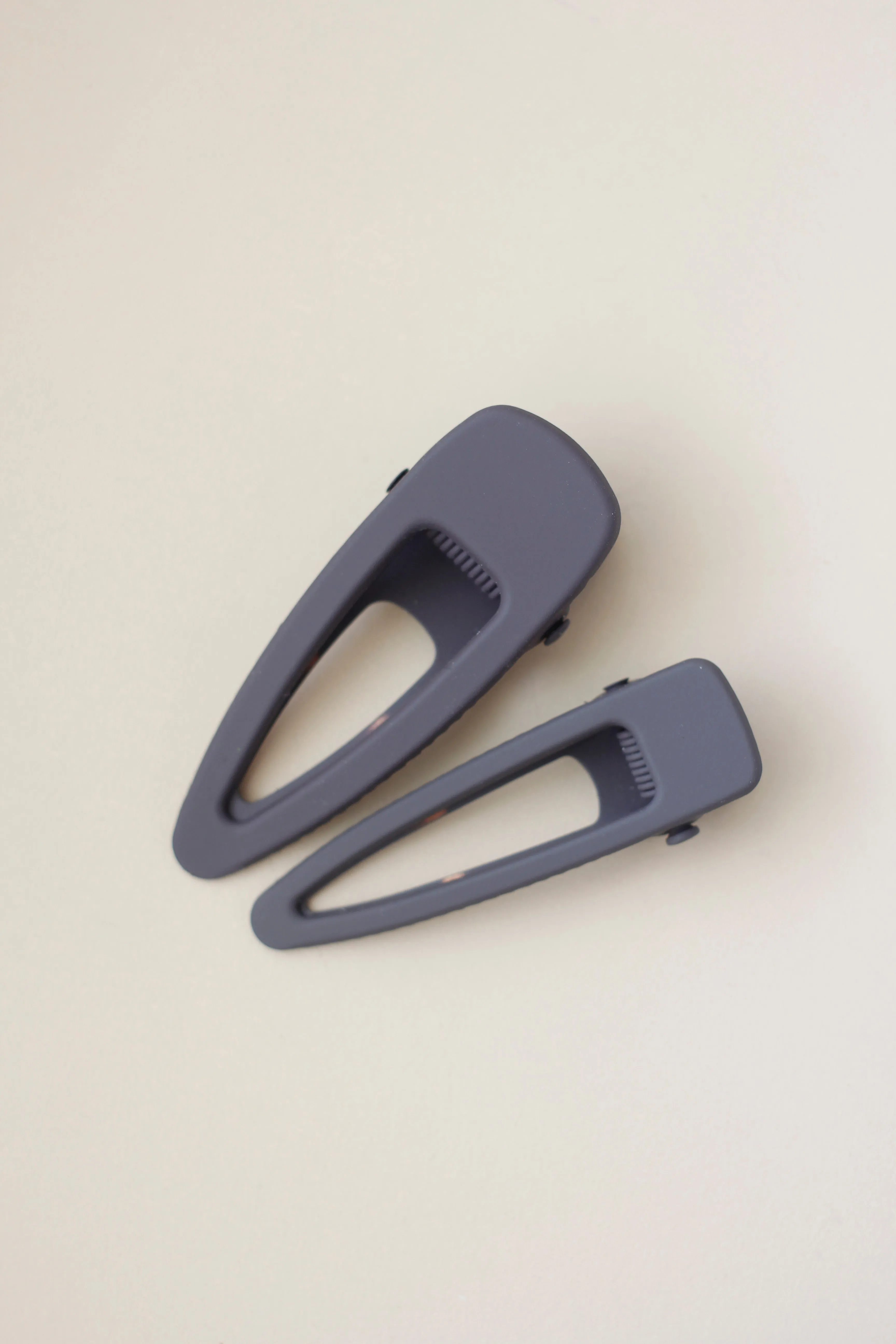 Mini   Regular Matte Clip Set of 2 - Charcoal