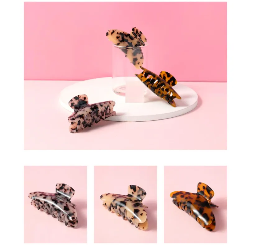 Miniso Tortoiseshell Acetate Hair Claw Clip (Random pick)