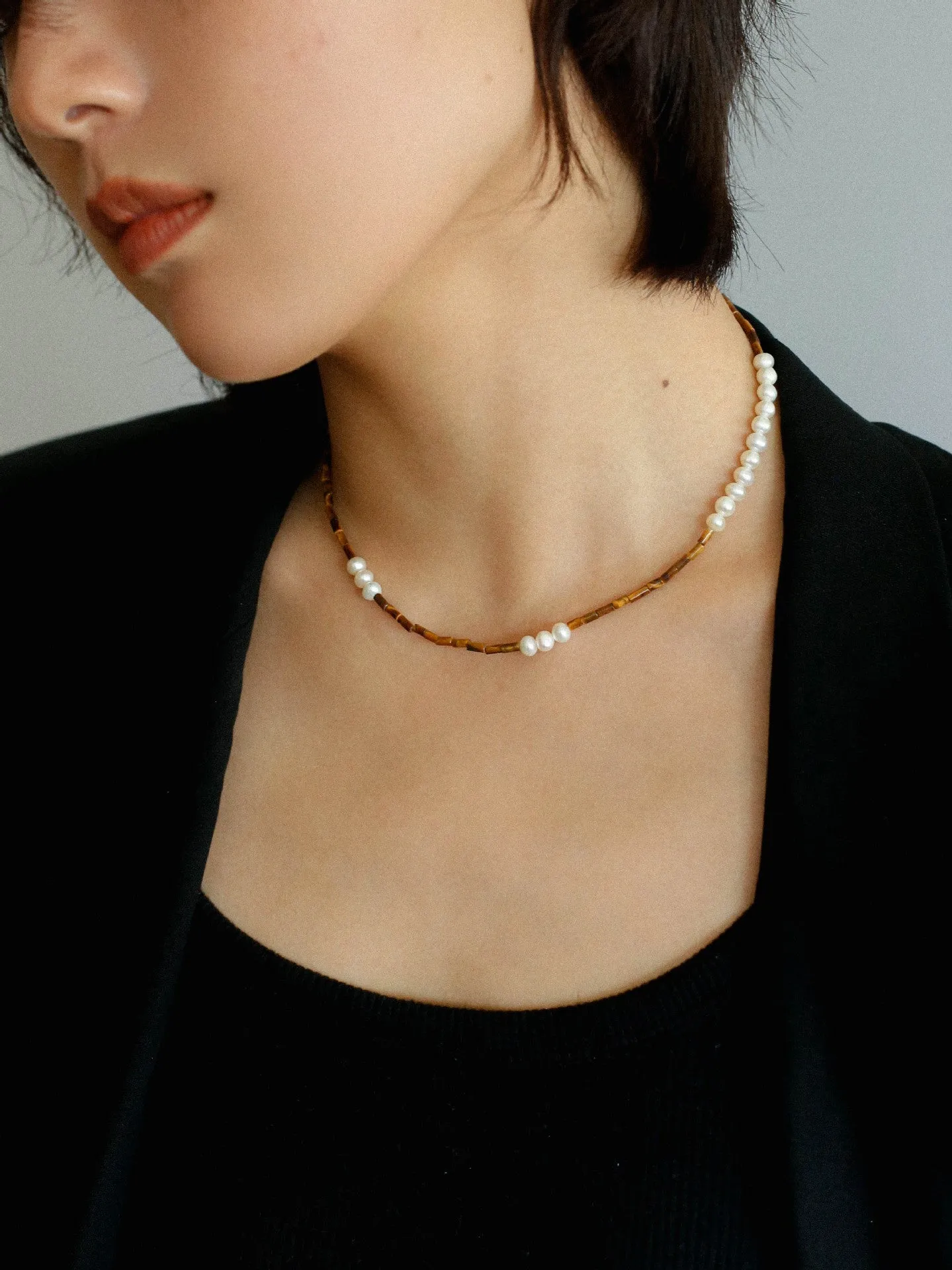 Mosaic Freshwater Pearl Necklaces