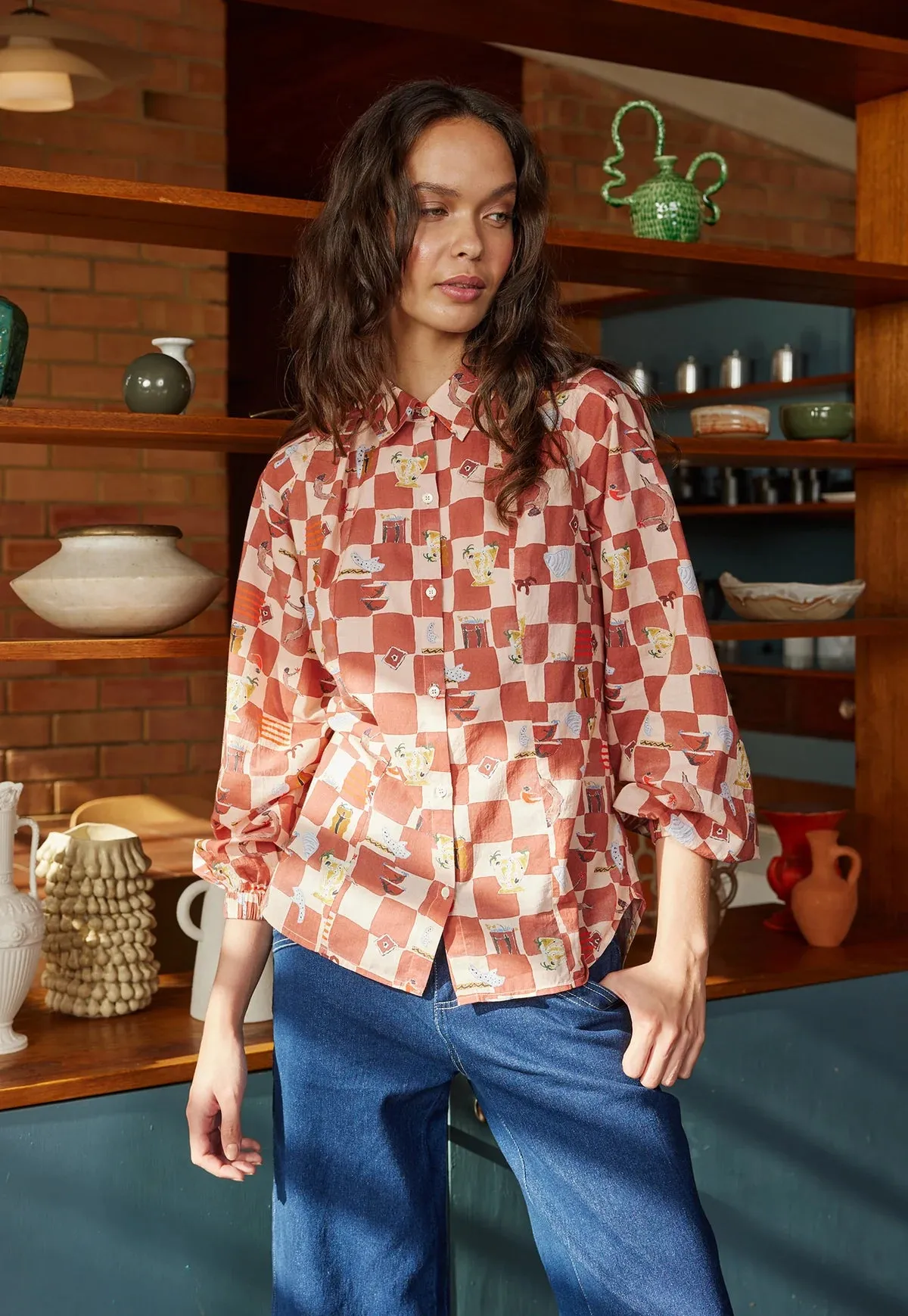 NANCYBIRD - ELENA SHIRT - HEARTBEAT CHECK