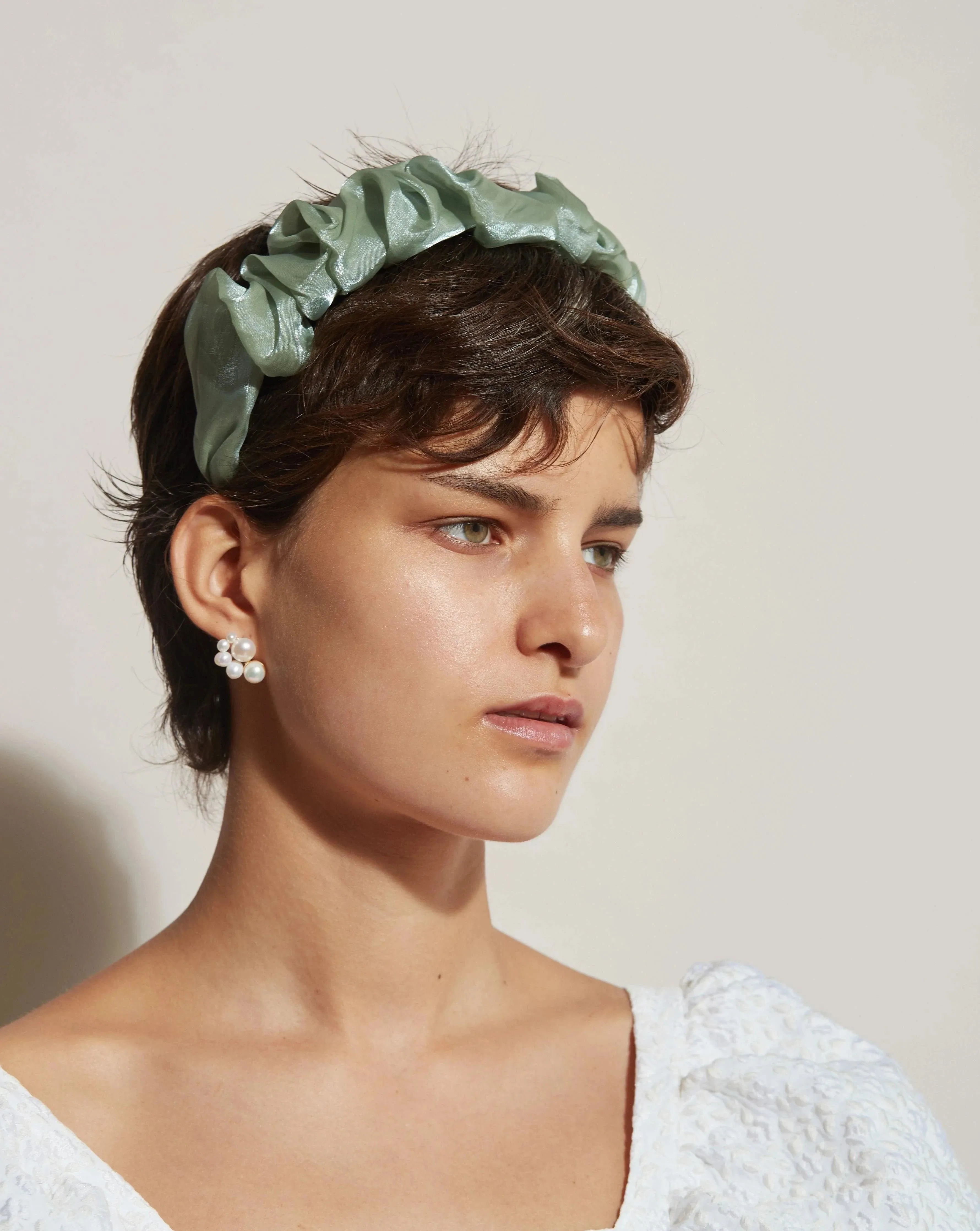 Organza Ruffled Headband