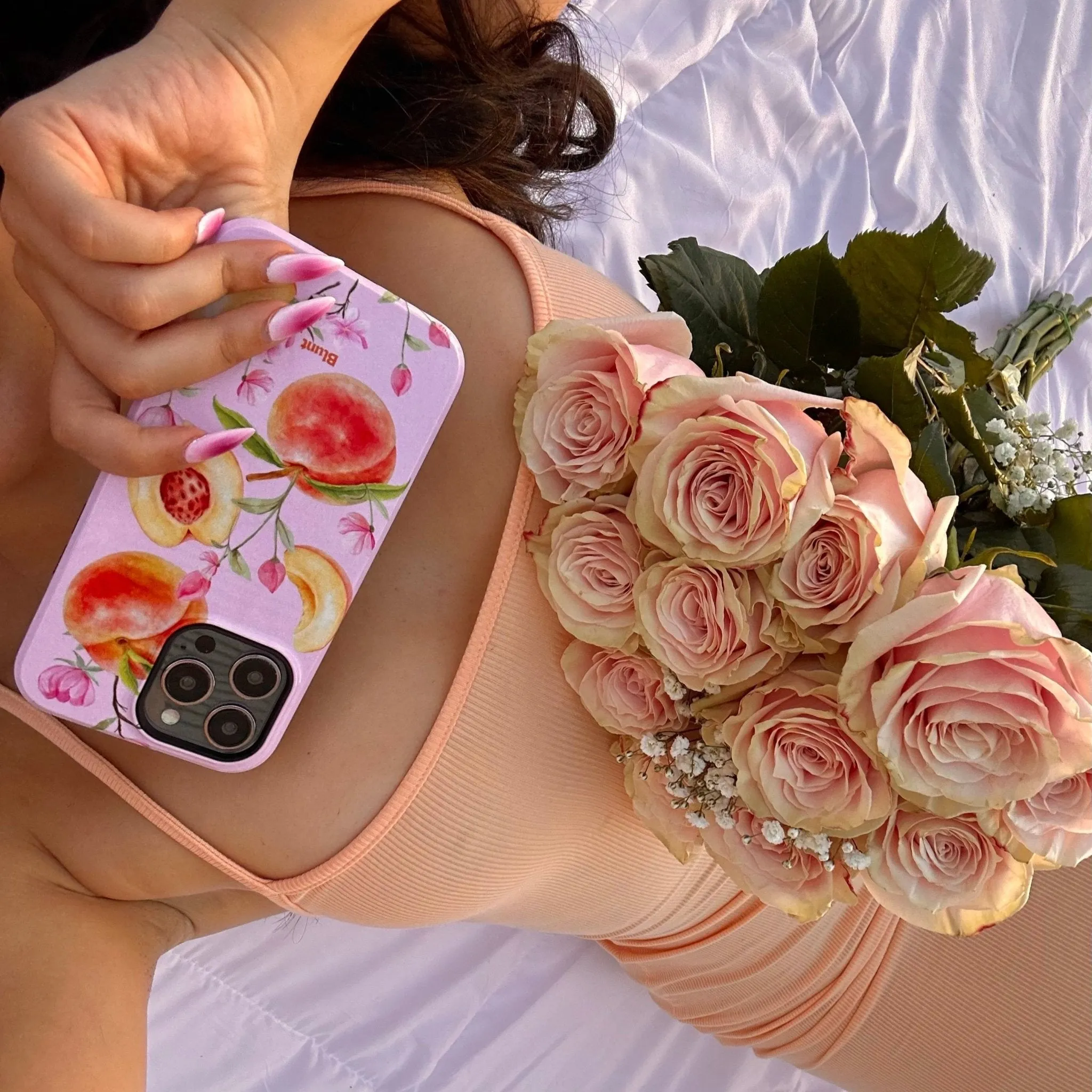 Peach Babe iPhone Case