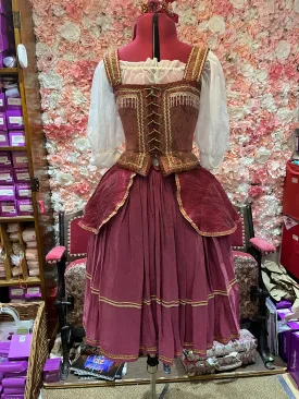 Peasant Costume - No. 5 Burgundy- Hire only