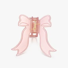 Pink Bow Claw Clip