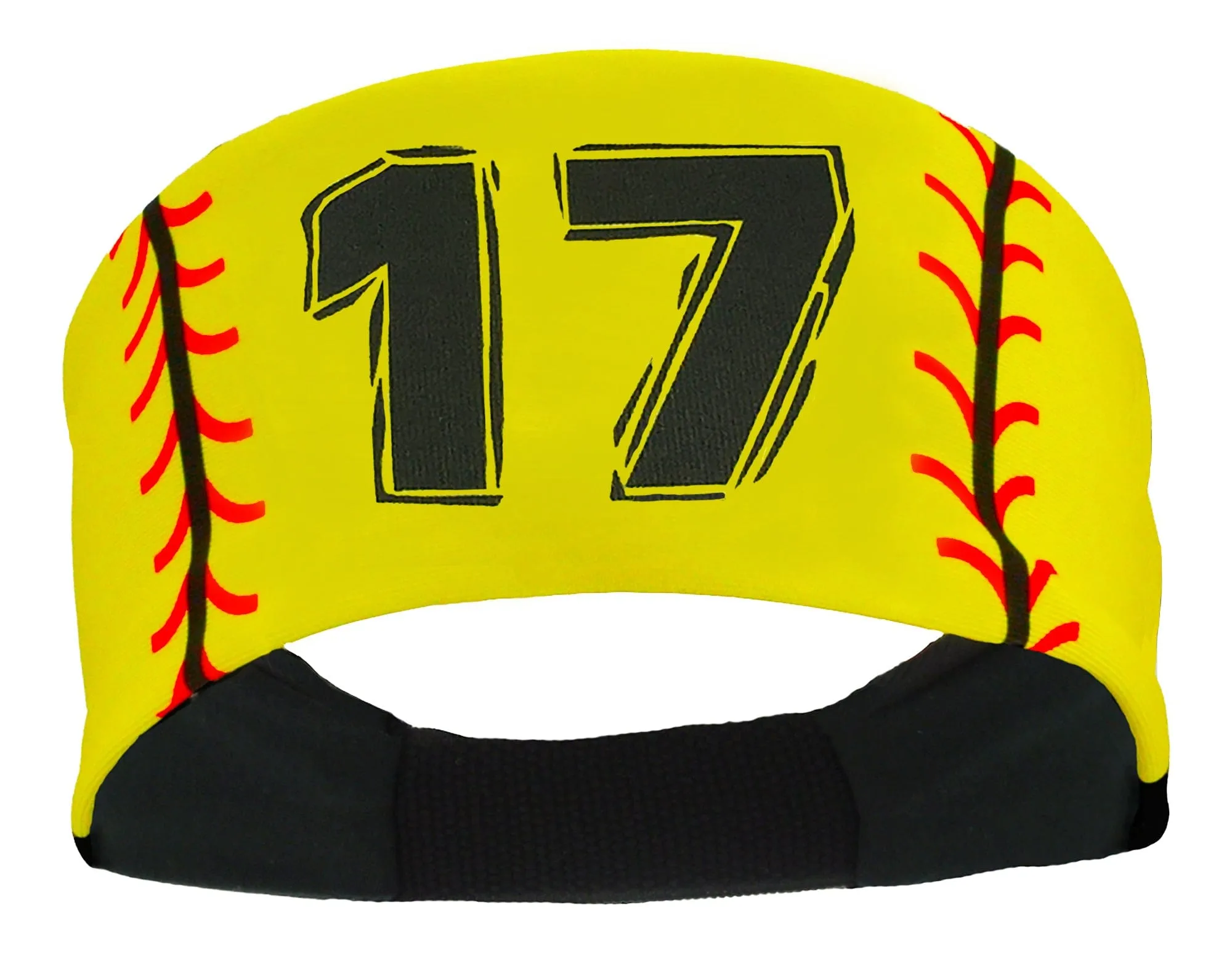 Player ID Softball Stitch Headband (numbers 00-39)