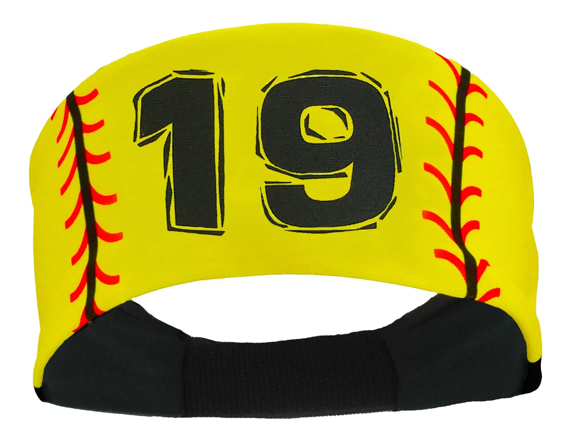 Player ID Softball Stitch Headband (numbers 00-39)