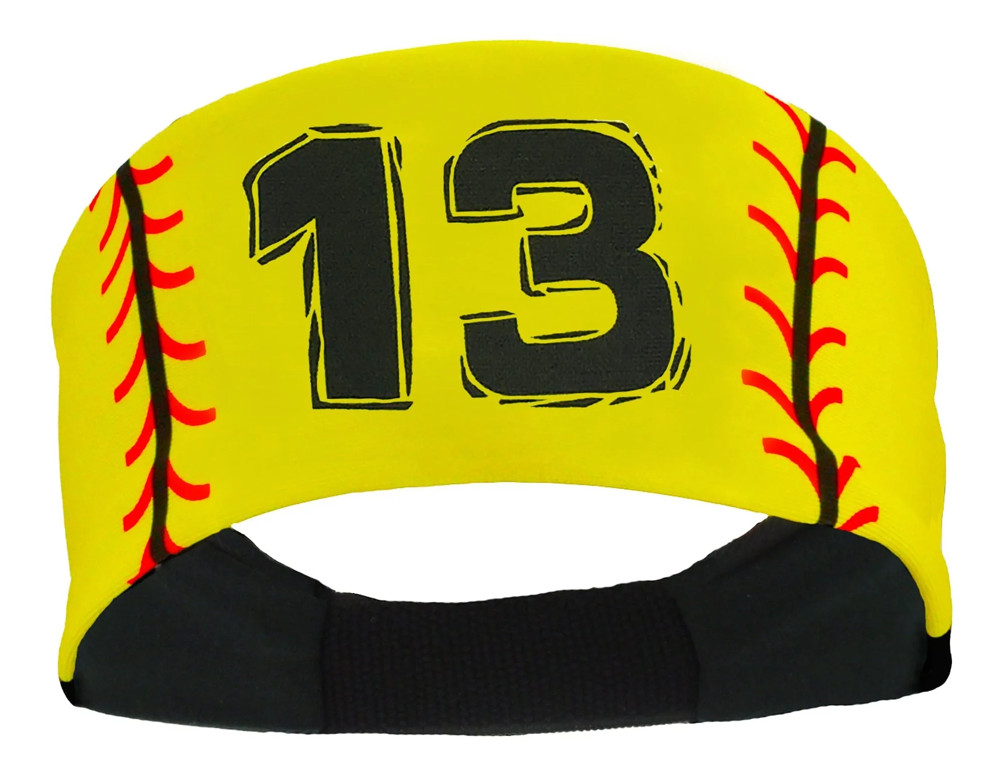 Player ID Softball Stitch Headband (numbers 00-39)