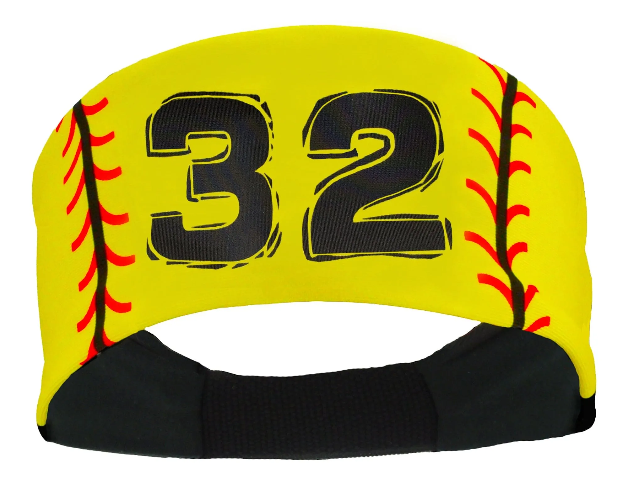 Player ID Softball Stitch Headband (numbers 00-39)