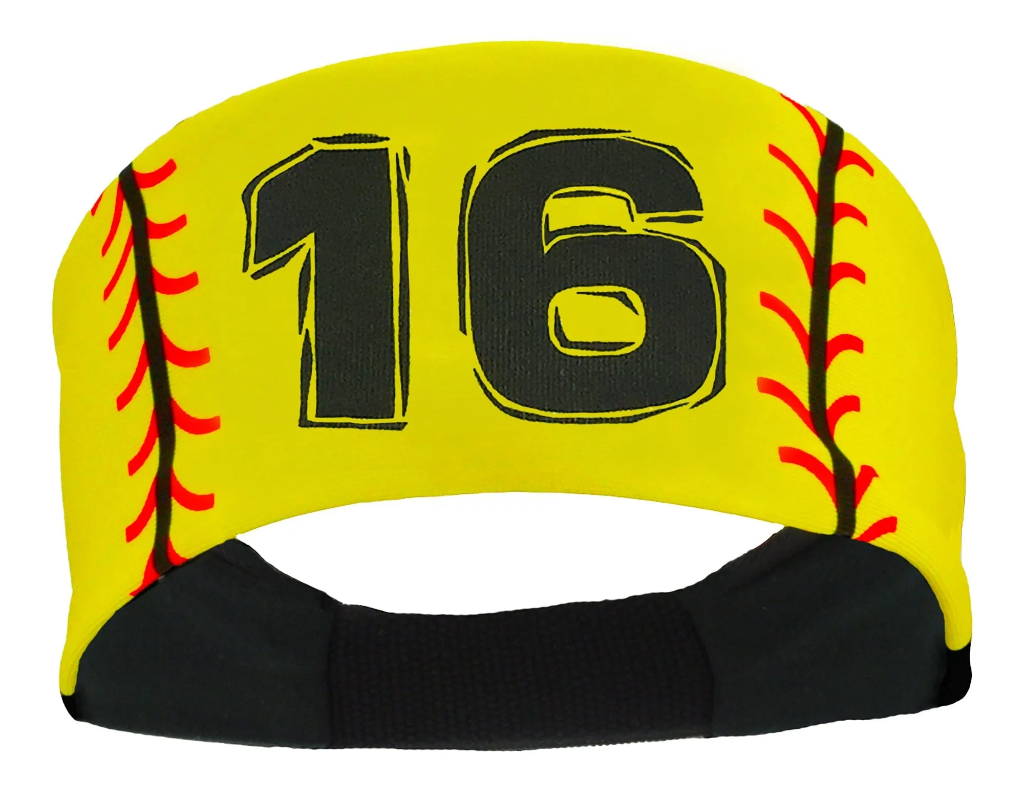 Player ID Softball Stitch Headband (numbers 00-39)