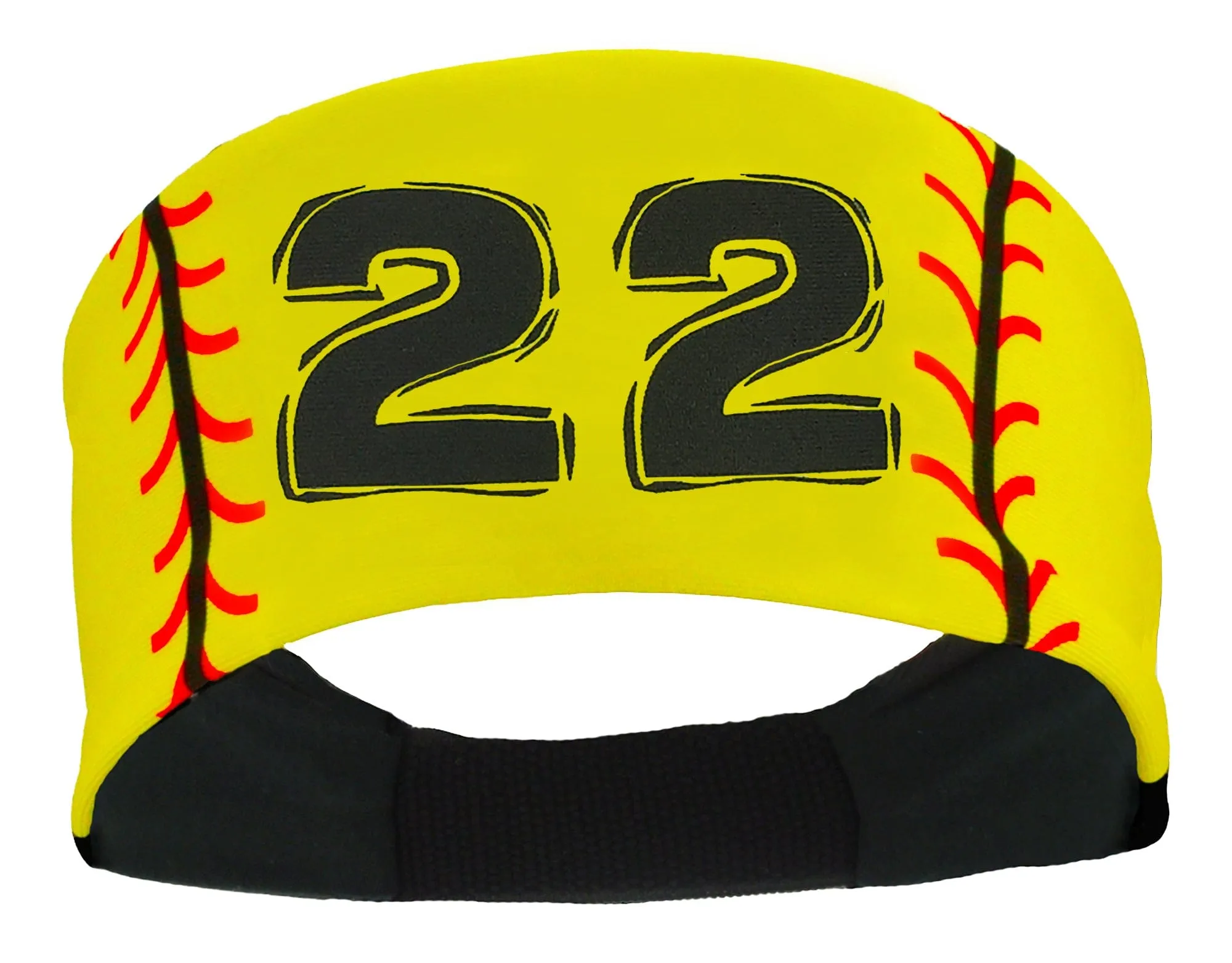 Player ID Softball Stitch Headband (numbers 00-39)