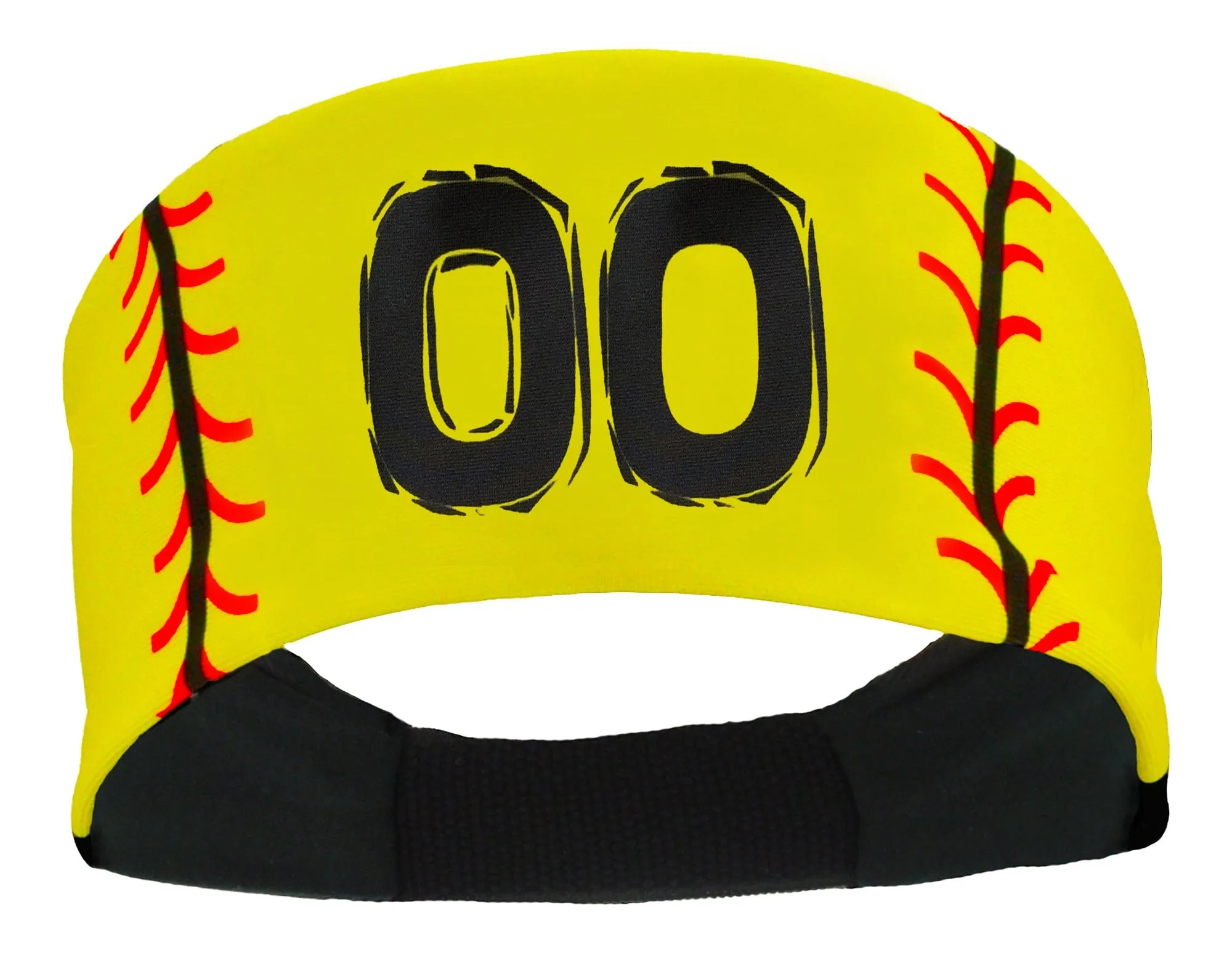 Player ID Softball Stitch Headband (numbers 00-39)