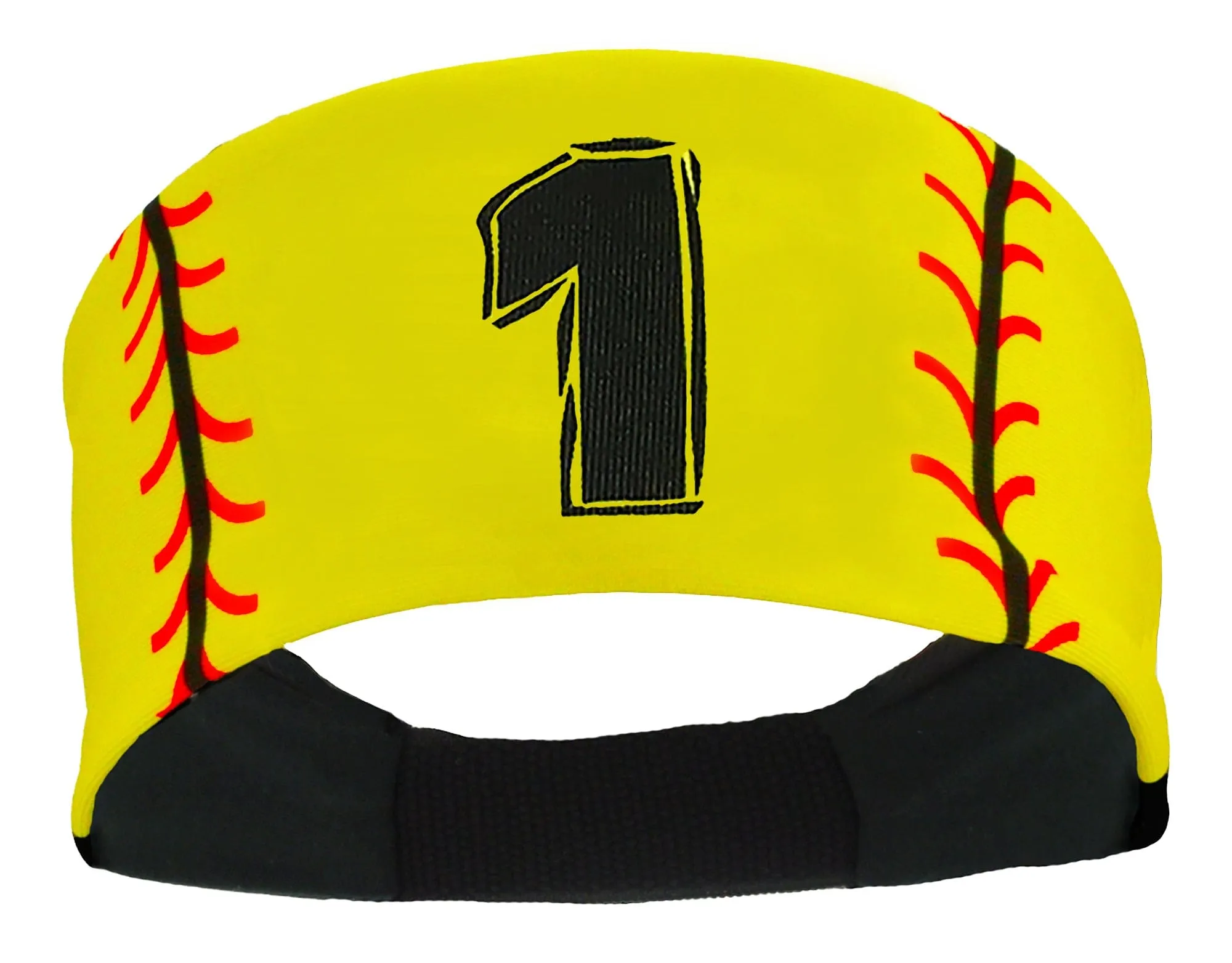 Player ID Softball Stitch Headband (numbers 00-39)