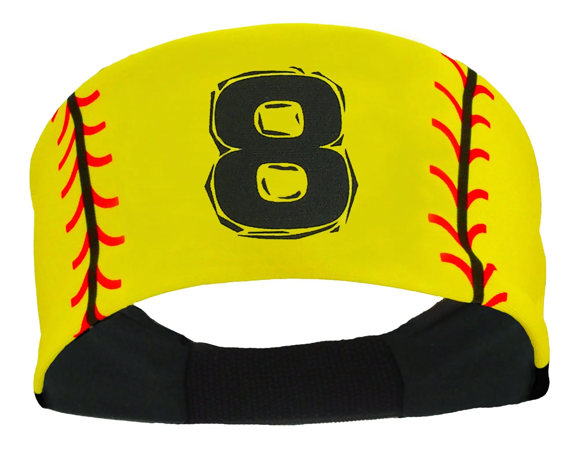 Player ID Softball Stitch Headband (numbers 00-39)