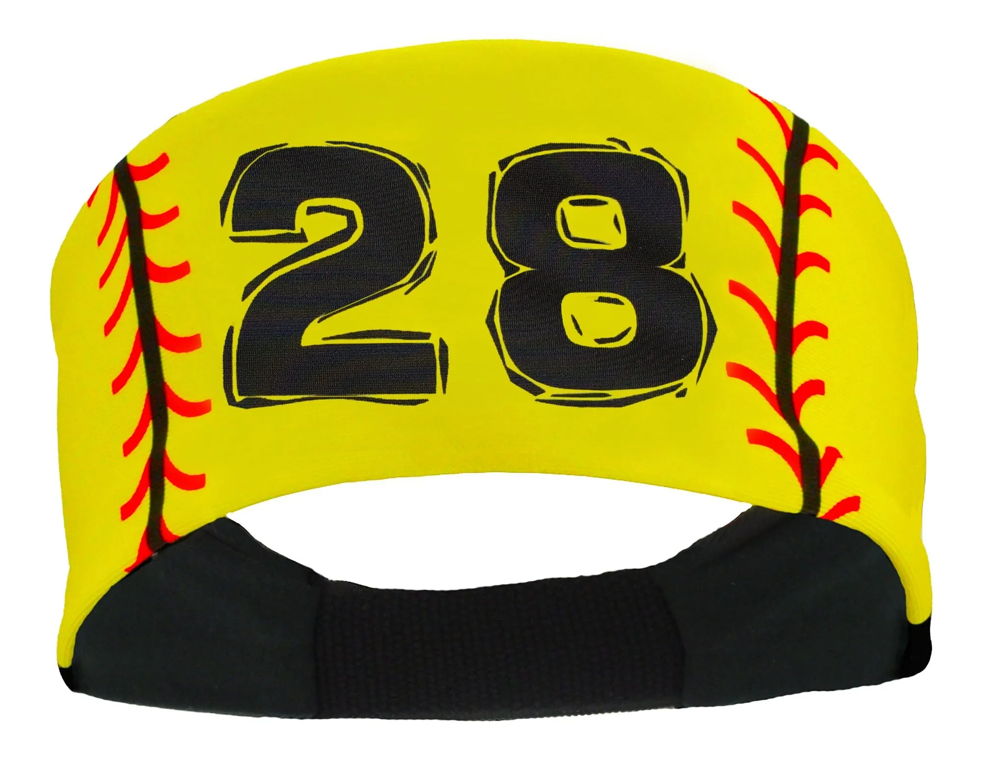 Player ID Softball Stitch Headband (numbers 00-39)