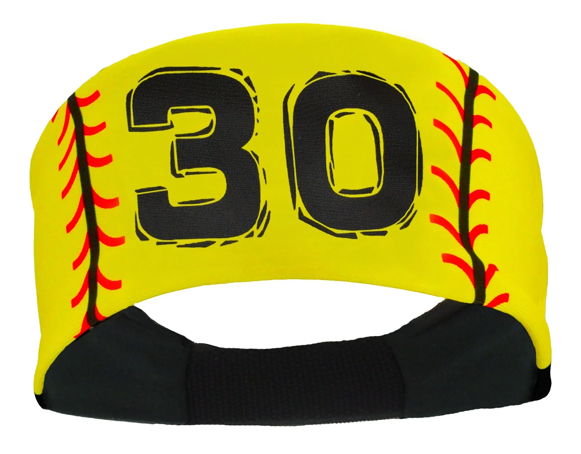 Player ID Softball Stitch Headband (numbers 00-39)