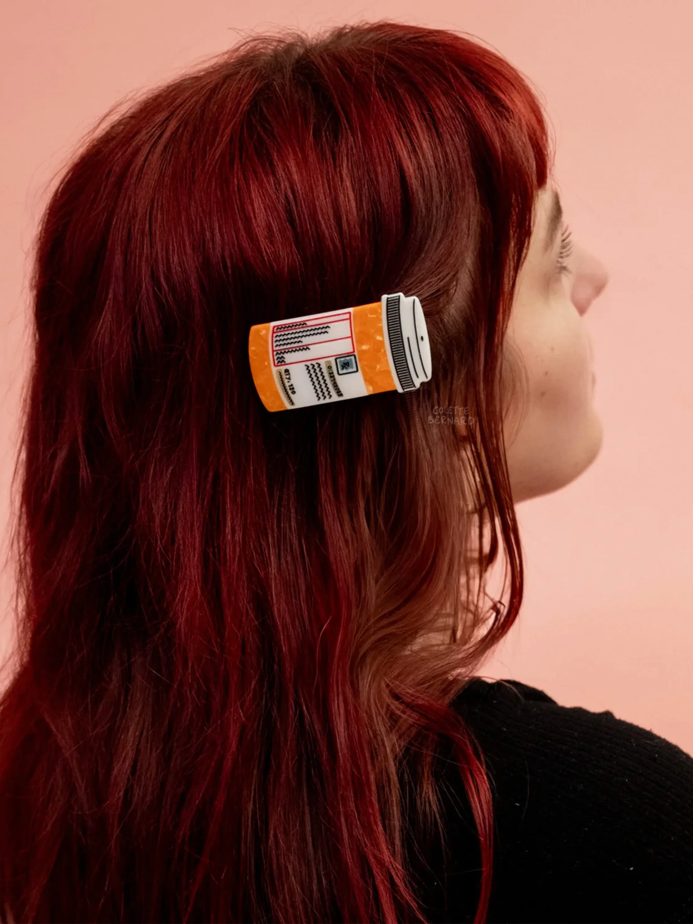 Prescription Bottle Hair Clip