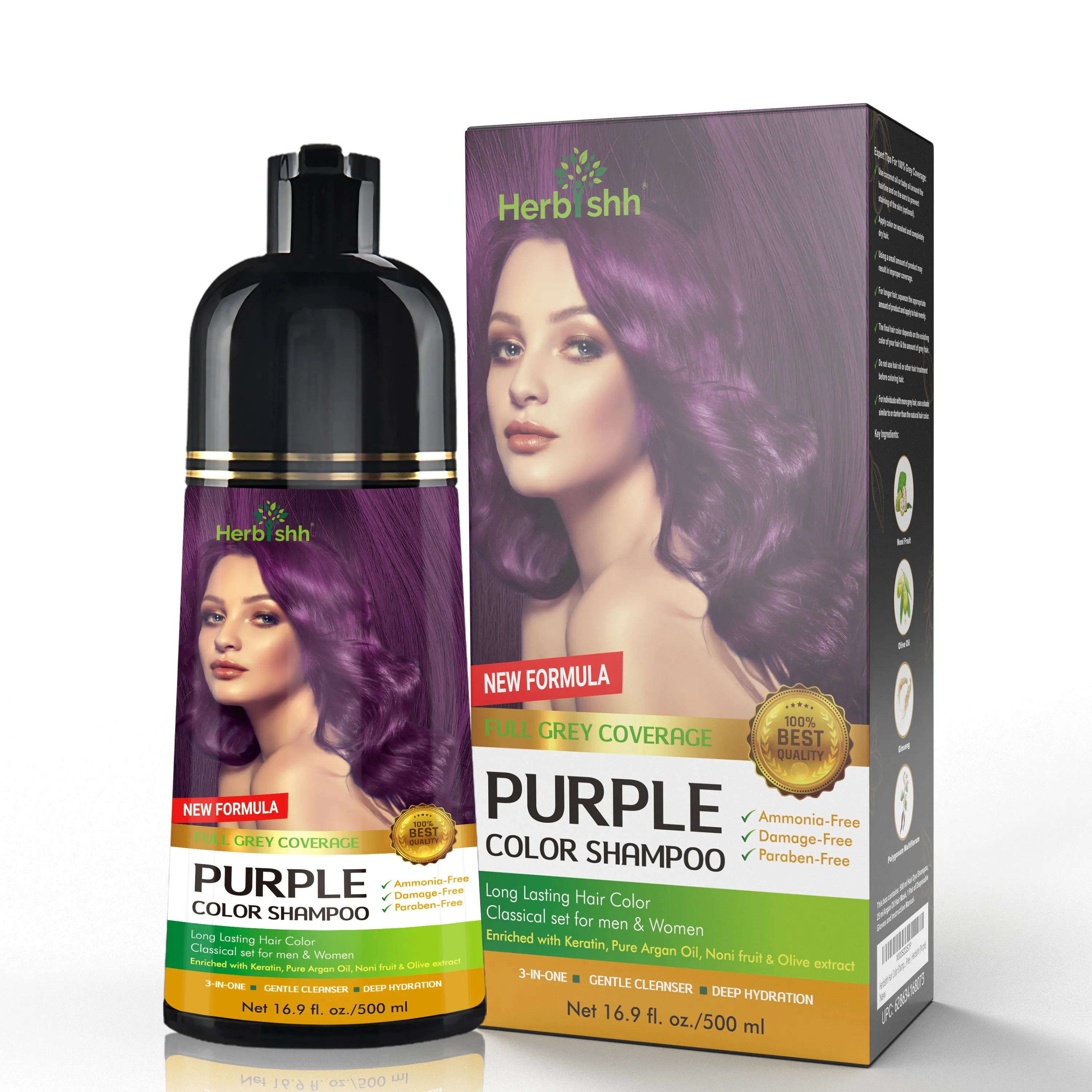 Purple Herbishh Color Shampoo