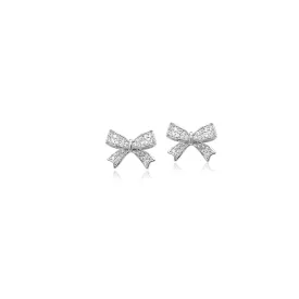 Ribbon Cubic Zirconia Earrings