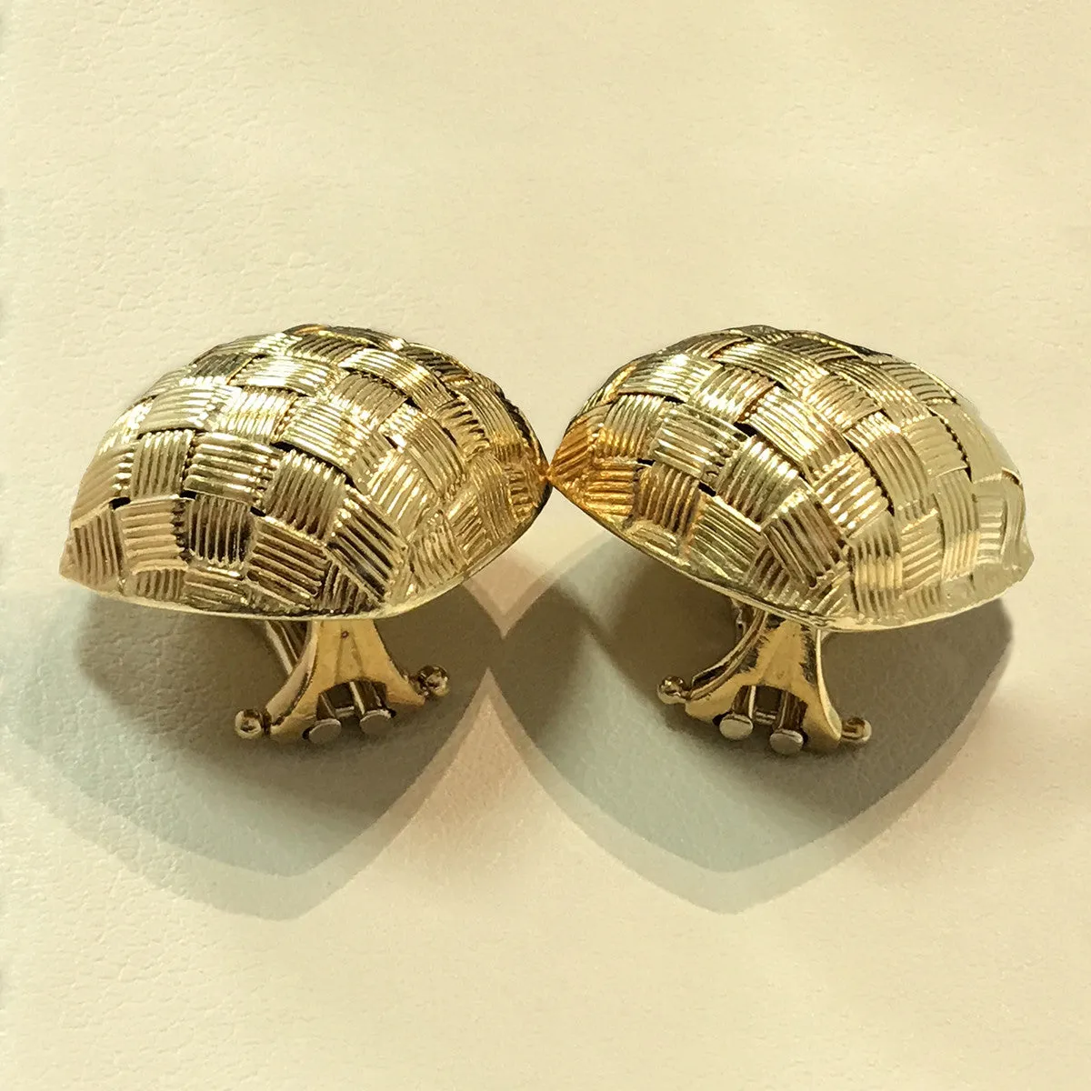 Roberto Coin Appassionata Woven 18k Yellow Gold Earrings