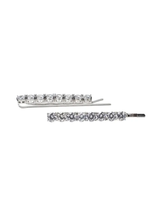 Round CZ Hair Pins