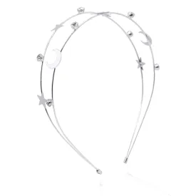 Sasha Moon & Star Headband | Silver