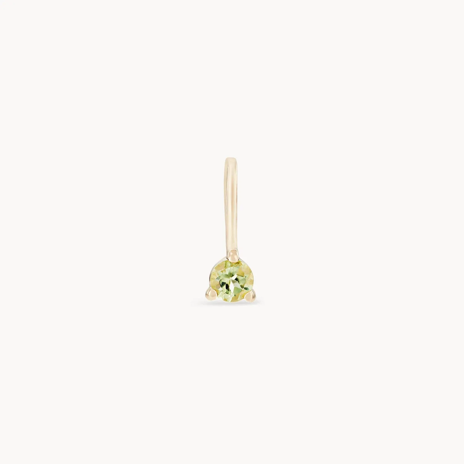 serendipity august birthstone charm - 10k yellow gold charm, peridot